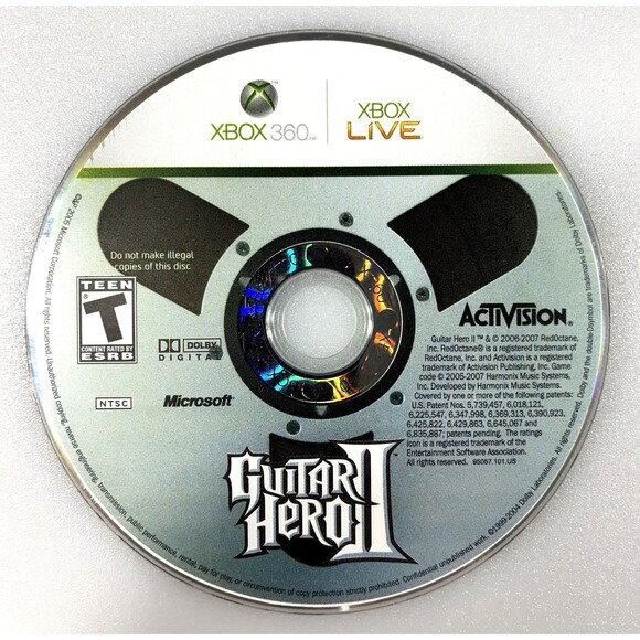 Guitar Hero II Activision 2007 Microsoft Xbox 360 Disc Only Tested - Picture 1 of 8